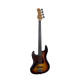 Basse gaucher Eko JB300 LH sunburst