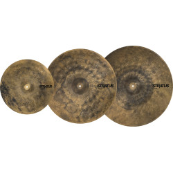 Pack cymbales Sabian Stratus 15"-19"-22" Dry