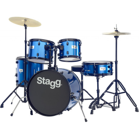 Batterie d'étude Stagg TIM 20" Bleue