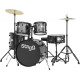 Batterie d'étude Stagg TIM 20" Noire