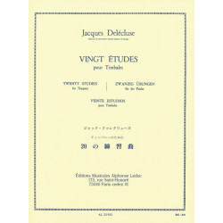 20 Etudes pour Timbales Jacques Delécluse