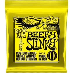 Jeu de cordes guitare électrique Ernieball Beefy slinky 11-15-22p-30-42-54