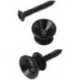 Chevilles attache courroie de guitare couleur noire