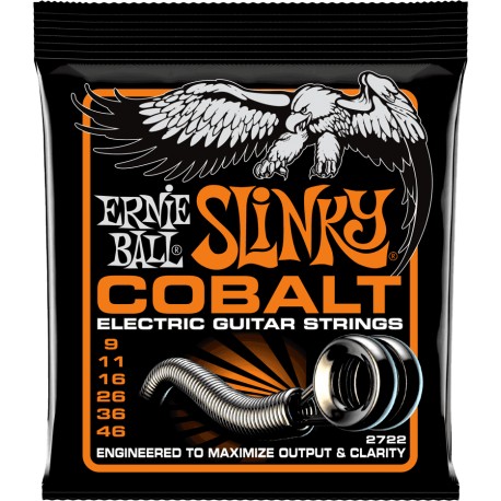 Cordes de guitare électrique Ernie Ball Cobalt Hybrid slinky 9-46