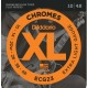 Cordes électrique filé plat Daddario Chrome ECG23 10-48