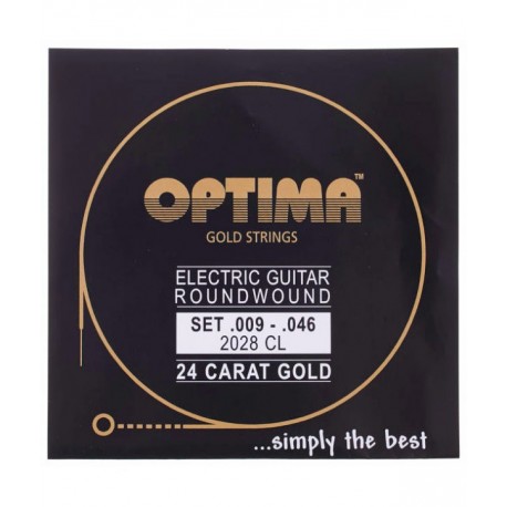 Cordes électrique Optima Gold Round wound 9-46