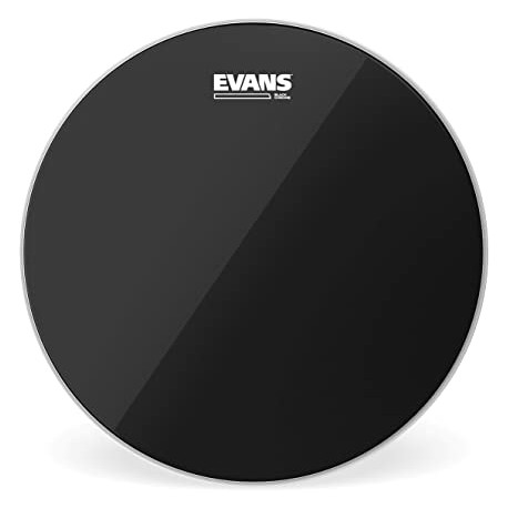 Peau de tom de 16 Evans Black Chrome