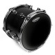Peau de tom de 16 Evans Black Chrome