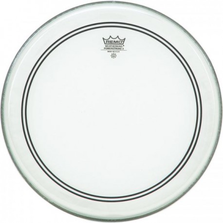 Peau de tom Remo Powerstroke 3 14 transparente