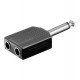 Adaptateur coupleur jack 6,35mm mono Yellow cable AD07