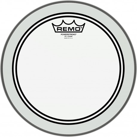 Peau de tom de 13 Remo Powerstroke 3 transparente