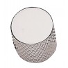 Bouton Tele metal chrome à tête plate