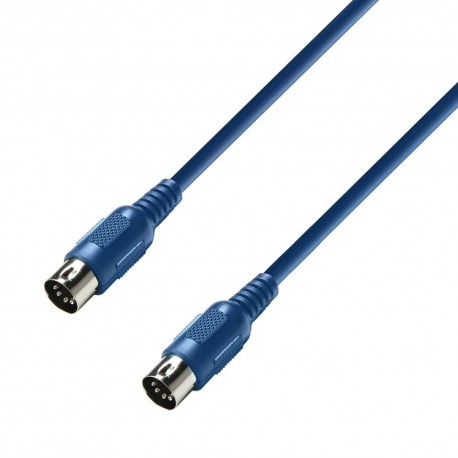 Cable Midi din 5 broche 0,75 metre bleu