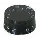 Bouton de potentiometre LP noir 6mm