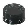 Bouton de potentiometre LP noir 6mm