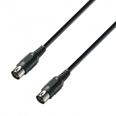Cable Midi 1.5 m noir K3MIDI0150BLK