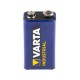 Pile 9v rectangle pour pédale guitare et système sans fil Varta Industrial