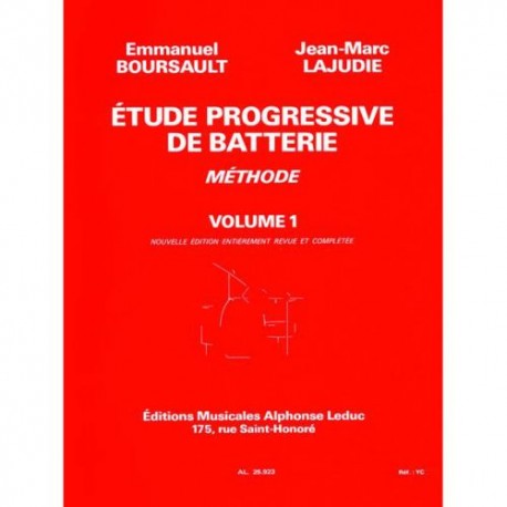 Etude progressive de la batterie vol.1 Boursault et Lajudie
