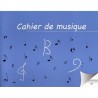 Cahier de musique 8 portées petit format