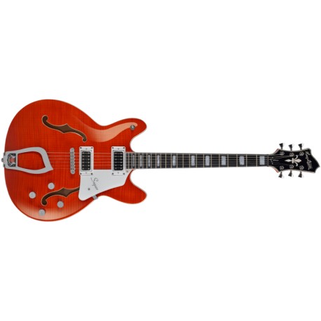 Guitare électrique Hagstrom hollow body Super Viking MDE