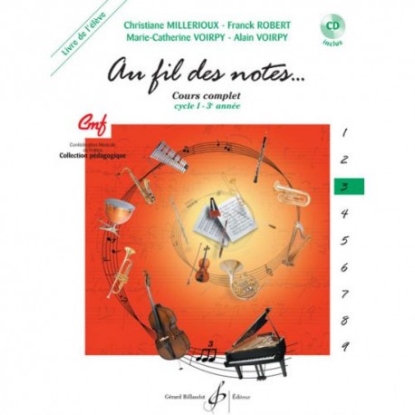 Au fil des notes volume 3 livre élève
