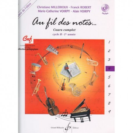 Au fil des notes volume 4 livre élève