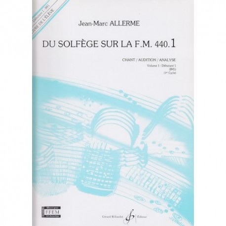 Du solfège sur la FM 440.1 Lecture rythme  Jean Marc Allerme Billaudot