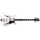 Basse électrique hollow body Hagstrom Viking blanche