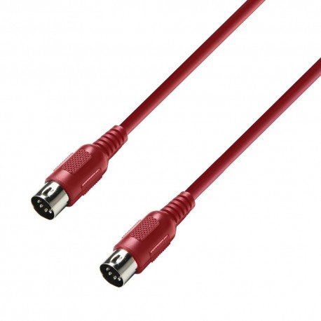 Câble MIDI 1,5 m rouge