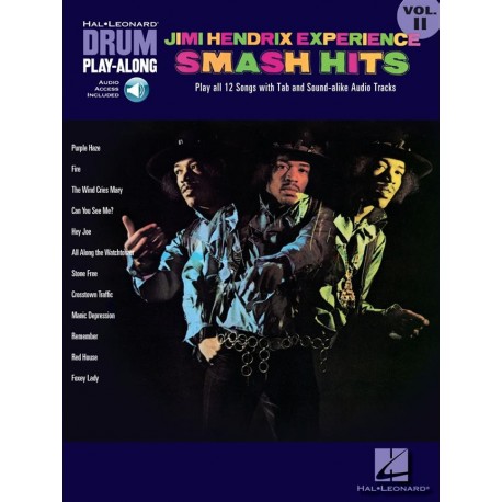 Drum play along Jimi Hendrix Smash Hits