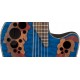 Guitare électro-acoustique Ovation Celebrity Elite Plus Blue Transparent Quilt CE44P-8TQ