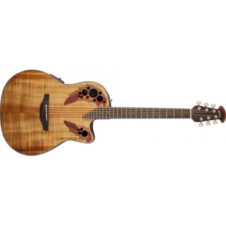 Guitare électro-acoustique Ovation Celebrity Elite Plus Figured Koa CE44P-FKOA