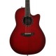 Guitare électro-acoustique Ovation Baladeer Cherry Burst 2771AX-CCB Deep Bowl