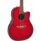 Guitare électro-acoustique Ovation Baladeer Cherry Burst 2771AX-CCB Deep Bowl