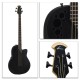 Basse électro-acoustique Ovation Elite Black Textured B778TX-5