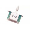 Sélecteur 5 positions blanc pour guitare électrique type ST