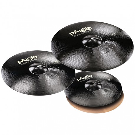 Pack de cymbales Paiste 900 Serie Universal Color Sound Black