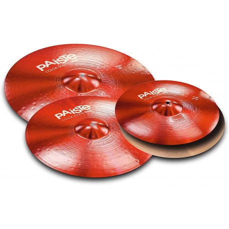 Pack cymbales Paiste 900 color Sound rouges universal set