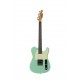 Guitare électrique Prodipe TC80 Rosewood Surf Green