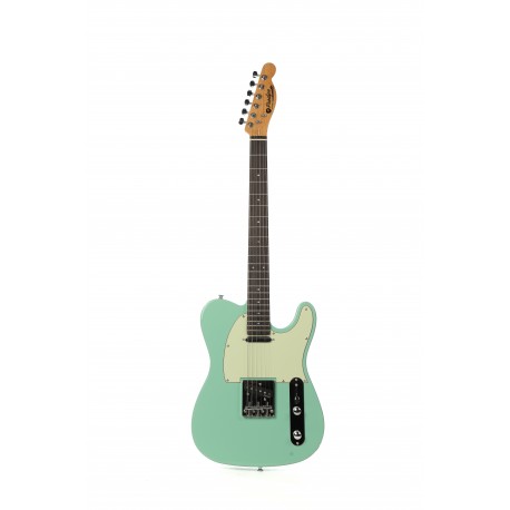 Guitare électrique Prodipe TC80 Rosewood Surf Green