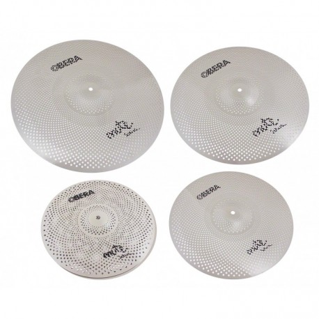 Pack cymbales silencieuses Obera Mute 4 cymbales
