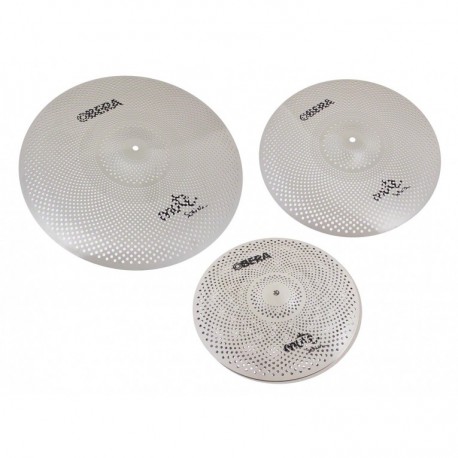 Pack cymbales silencieuses Obera Mute 3 cymbales