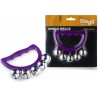 Jeu de grelots à main - 5 cloches plastique mauve Stagg