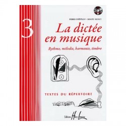 La dictée en musique Volume 3 fin du 1er cycle