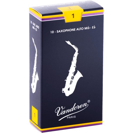 Boite de 10 anches saxophone alto force 1 Vandoren