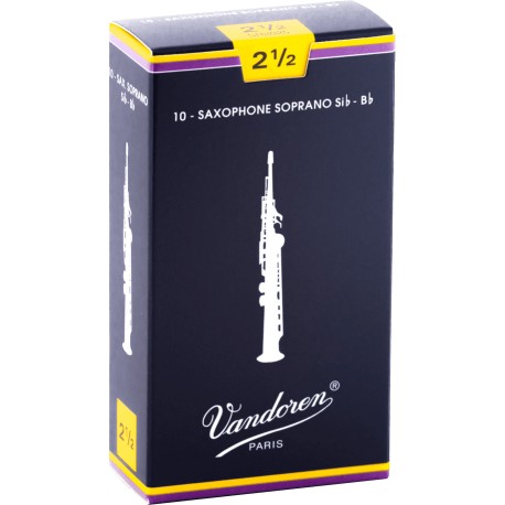 Boite de 10 anches saxophone soprano force 2.5