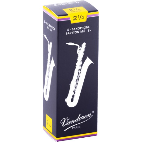 Boite de 5 anches saxophone Baryton force 2.5