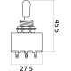 Selecteur 3 position LP noir EZ1180B