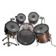 Pack sourdines R-tom Black Hole rock 22 pouces