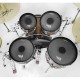 Pack sourdines R-tom Black Hole rock 22 pouces